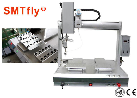 الصين ثنائي طاولة حسب الطلب الروبوتية آلة لحام ل PCB SMTfly-412 حياة طويلة الوقت المزود